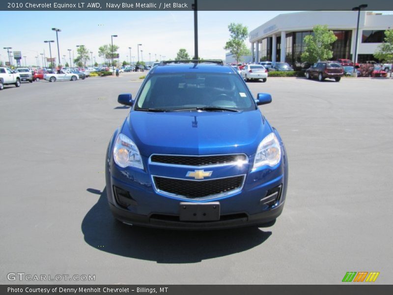 Navy Blue Metallic / Jet Black 2010 Chevrolet Equinox LT AWD