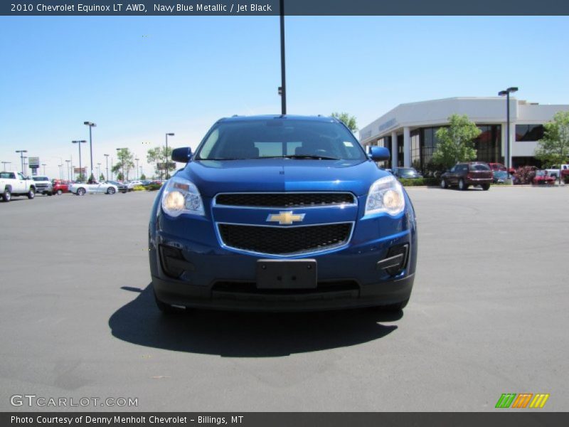 Navy Blue Metallic / Jet Black 2010 Chevrolet Equinox LT AWD