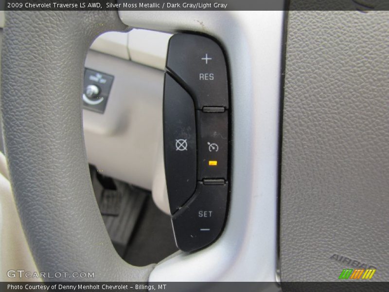 Silver Moss Metallic / Dark Gray/Light Gray 2009 Chevrolet Traverse LS AWD