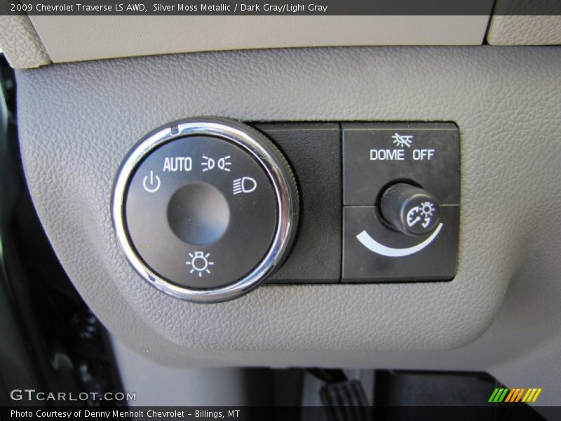 Silver Moss Metallic / Dark Gray/Light Gray 2009 Chevrolet Traverse LS AWD