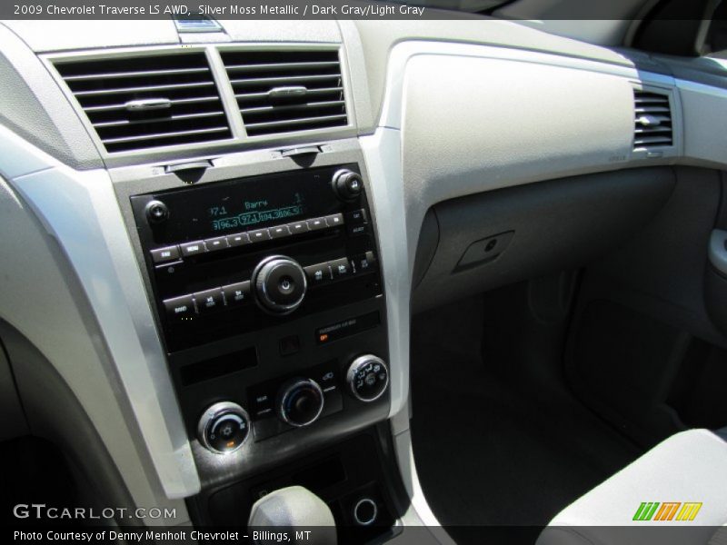 Silver Moss Metallic / Dark Gray/Light Gray 2009 Chevrolet Traverse LS AWD