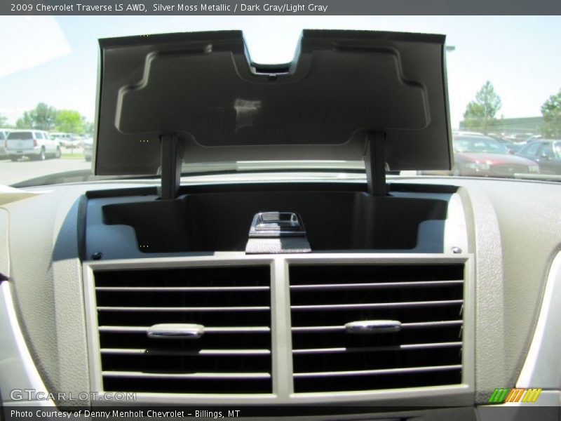 Silver Moss Metallic / Dark Gray/Light Gray 2009 Chevrolet Traverse LS AWD
