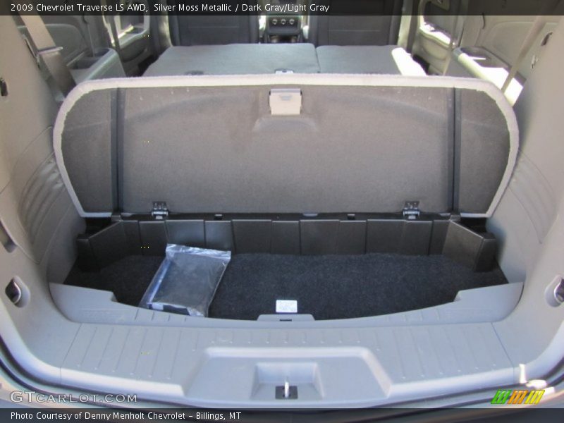 Silver Moss Metallic / Dark Gray/Light Gray 2009 Chevrolet Traverse LS AWD