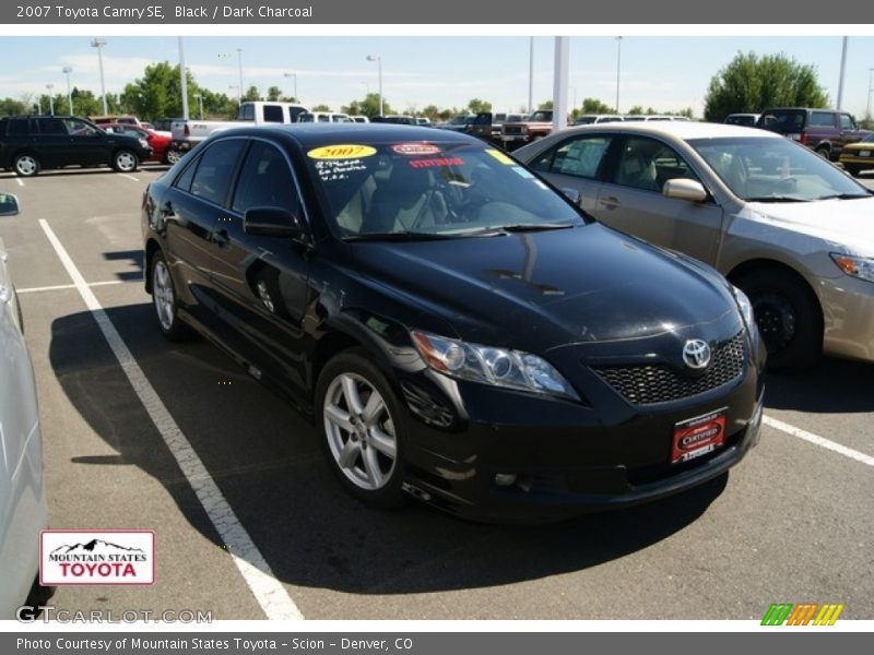 Black / Dark Charcoal 2007 Toyota Camry SE