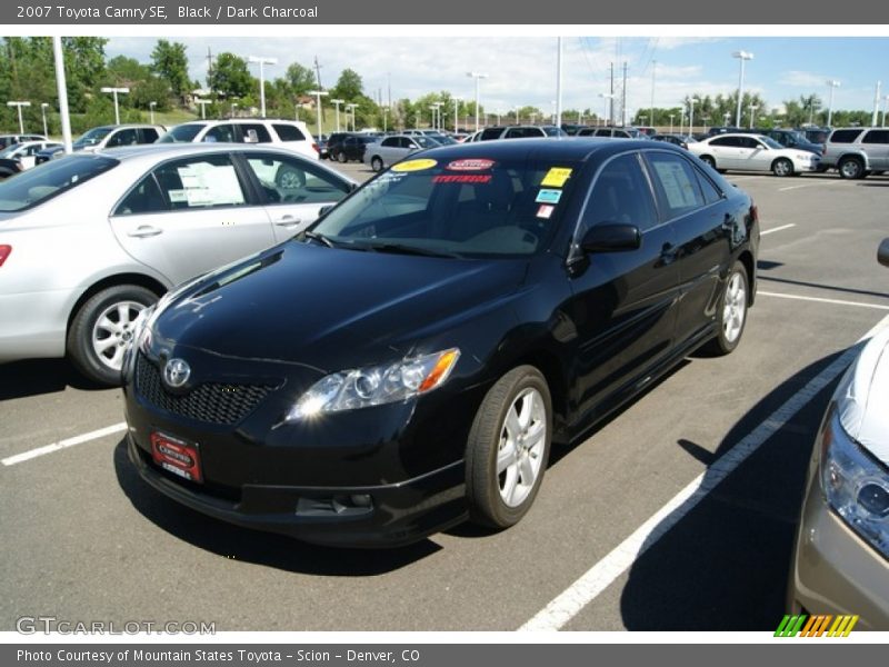 Black / Dark Charcoal 2007 Toyota Camry SE