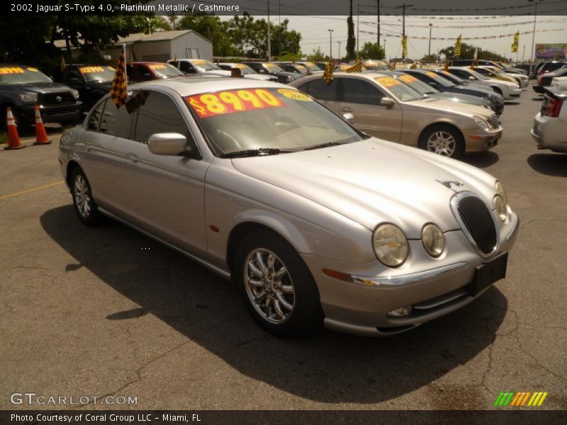 Platinum Metallic / Cashmere 2002 Jaguar S-Type 4.0