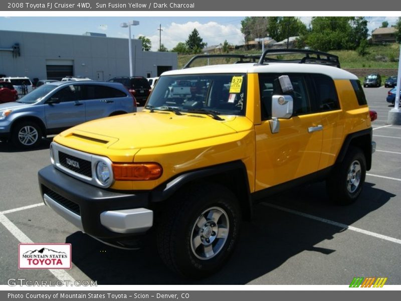 Sun Fusion Yellow / Dark Charcoal 2008 Toyota FJ Cruiser 4WD