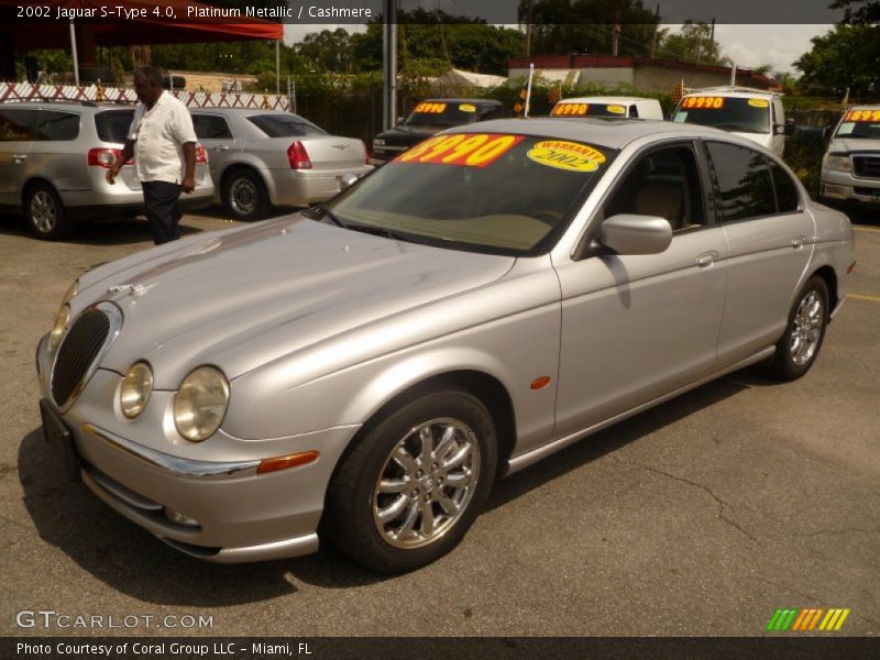 Platinum Metallic / Cashmere 2002 Jaguar S-Type 4.0