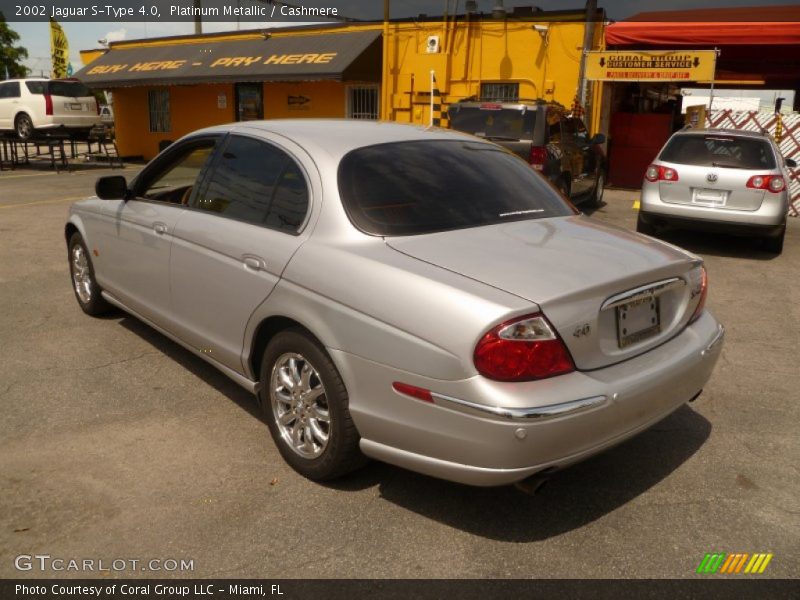 Platinum Metallic / Cashmere 2002 Jaguar S-Type 4.0