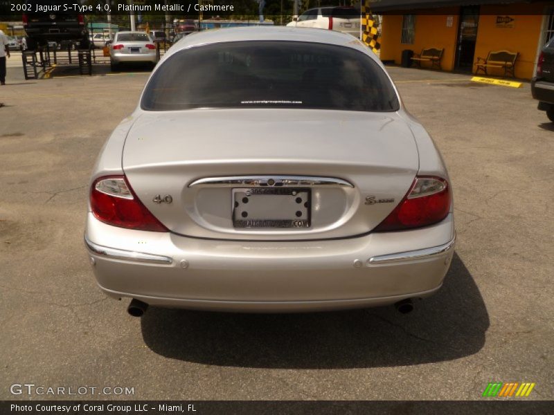 Platinum Metallic / Cashmere 2002 Jaguar S-Type 4.0