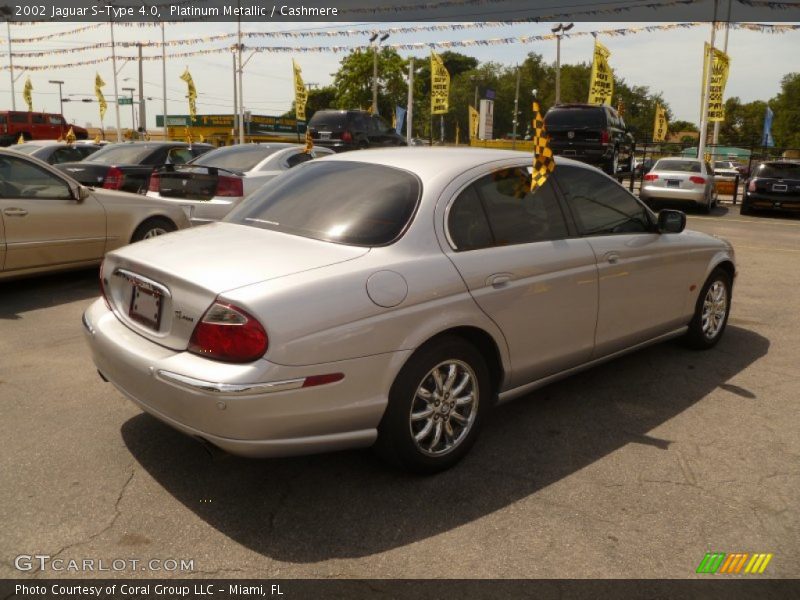 Platinum Metallic / Cashmere 2002 Jaguar S-Type 4.0