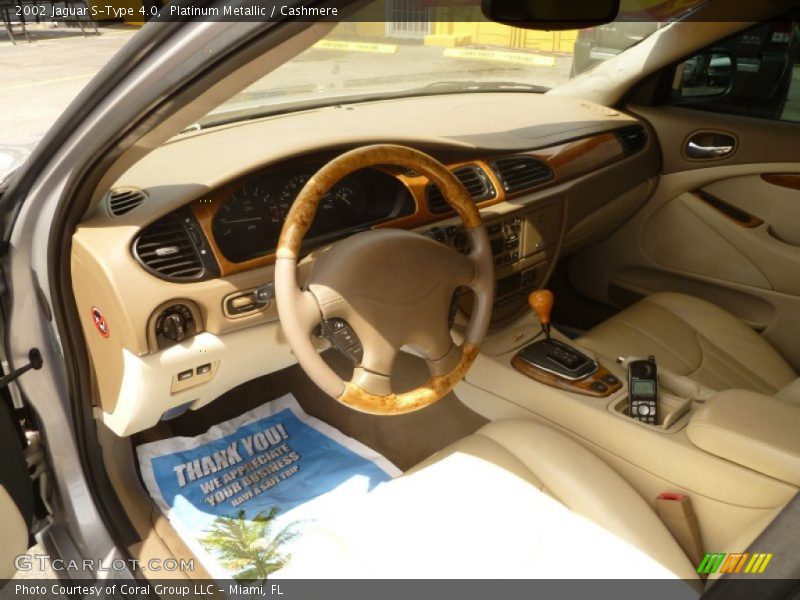 Platinum Metallic / Cashmere 2002 Jaguar S-Type 4.0