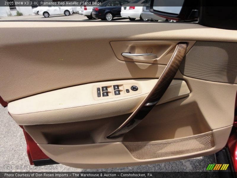 Flamenco Red Metallic / Sand Beige 2005 BMW X3 3.0i