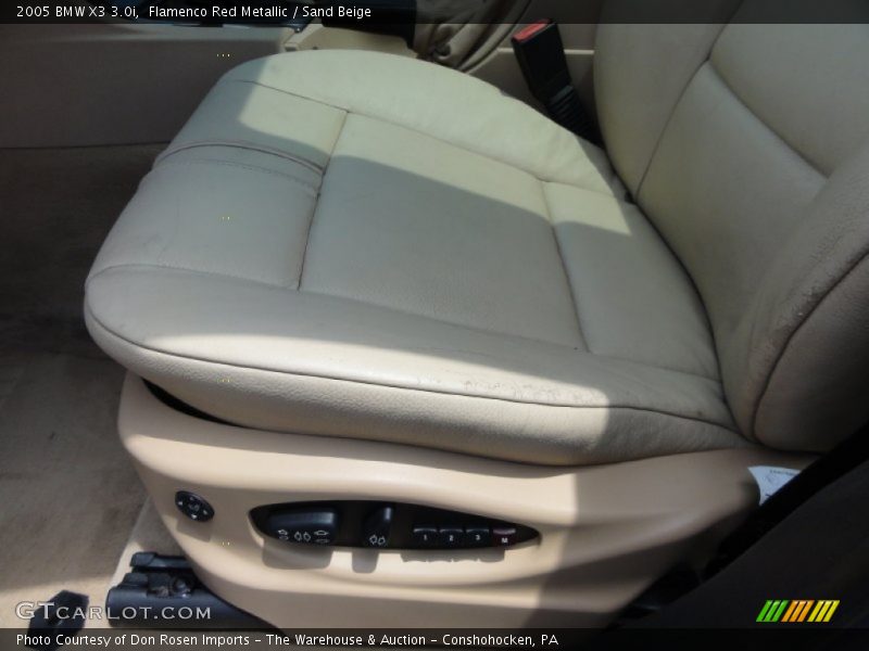 Flamenco Red Metallic / Sand Beige 2005 BMW X3 3.0i
