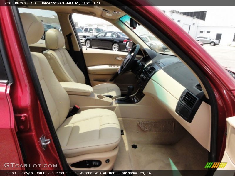 Flamenco Red Metallic / Sand Beige 2005 BMW X3 3.0i