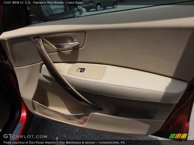Flamenco Red Metallic / Sand Beige 2005 BMW X3 3.0i