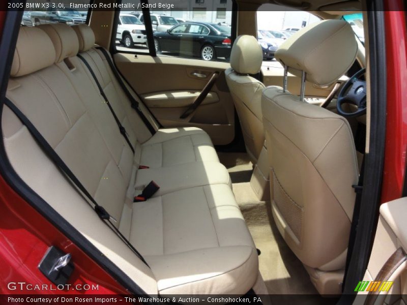 Flamenco Red Metallic / Sand Beige 2005 BMW X3 3.0i