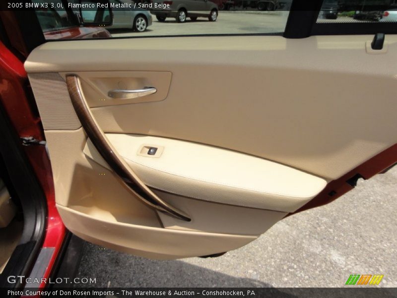 Flamenco Red Metallic / Sand Beige 2005 BMW X3 3.0i
