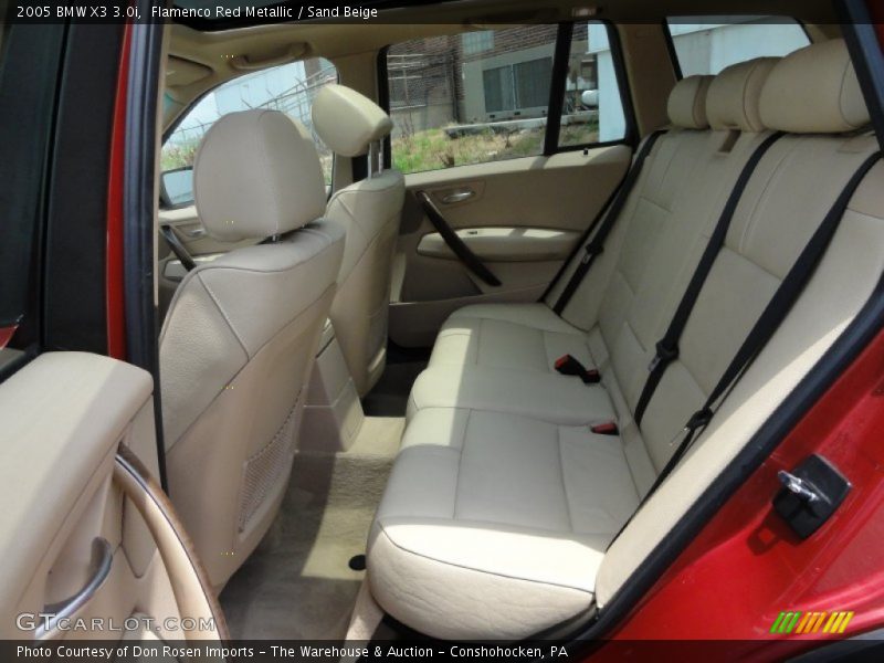 Flamenco Red Metallic / Sand Beige 2005 BMW X3 3.0i