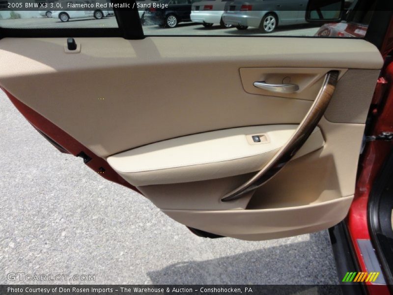 Flamenco Red Metallic / Sand Beige 2005 BMW X3 3.0i