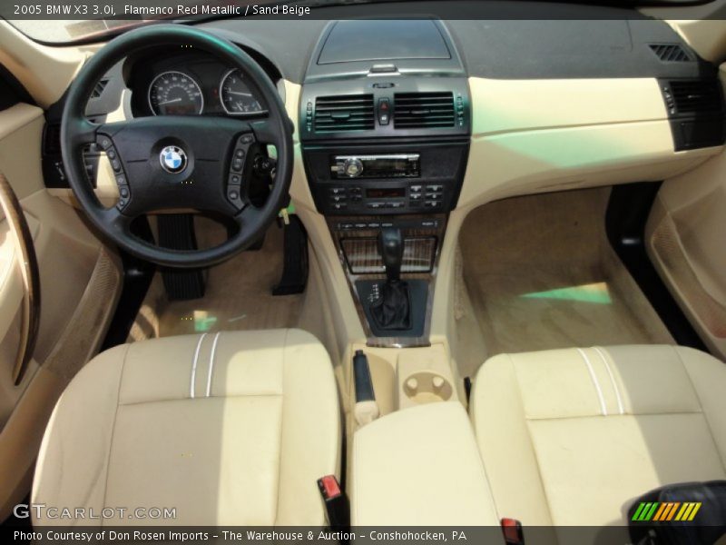 Flamenco Red Metallic / Sand Beige 2005 BMW X3 3.0i