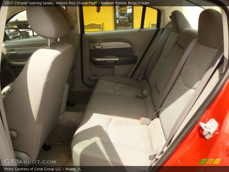 Inferno Red Crystal Pearl / Medium Pebble Beige/Cream 2007 Chrysler Sebring Sedan