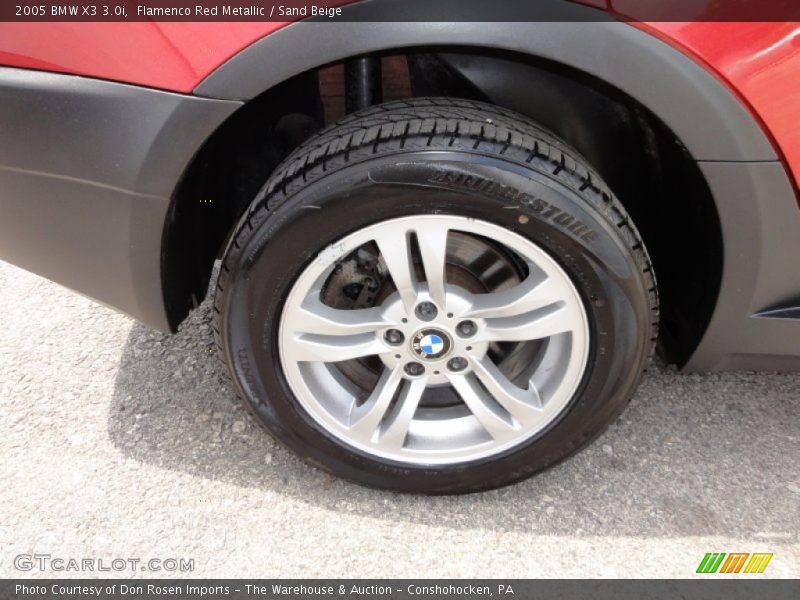 Flamenco Red Metallic / Sand Beige 2005 BMW X3 3.0i