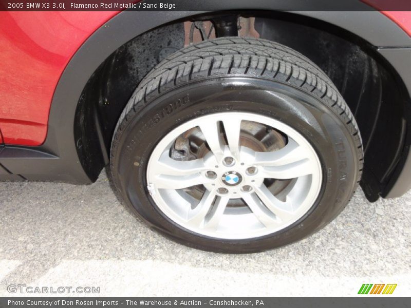 Flamenco Red Metallic / Sand Beige 2005 BMW X3 3.0i
