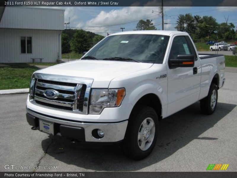 Oxford White / Steel Gray 2011 Ford F150 XLT Regular Cab 4x4