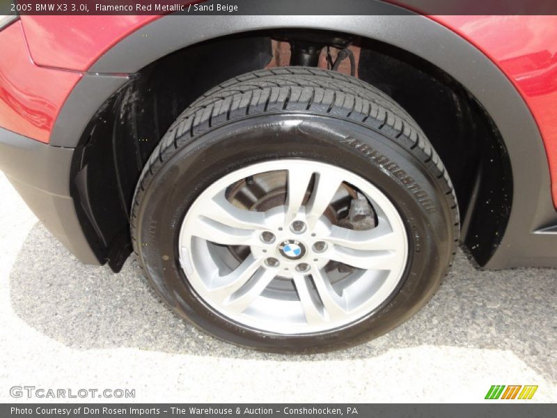 Flamenco Red Metallic / Sand Beige 2005 BMW X3 3.0i