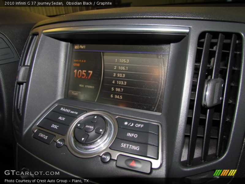 Obsidian Black / Graphite 2010 Infiniti G 37 Journey Sedan