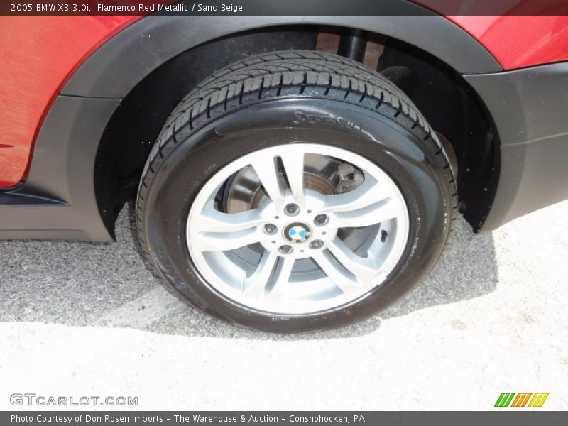 Flamenco Red Metallic / Sand Beige 2005 BMW X3 3.0i