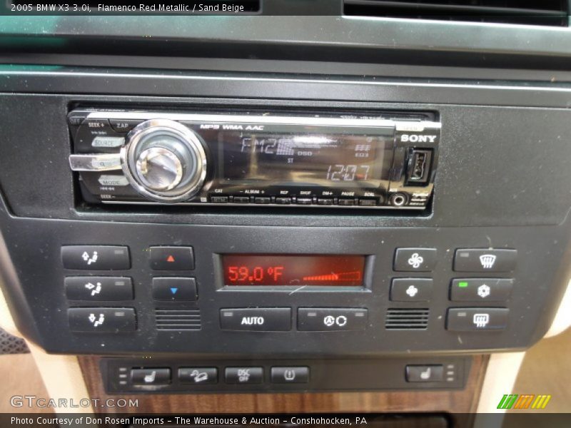 Flamenco Red Metallic / Sand Beige 2005 BMW X3 3.0i