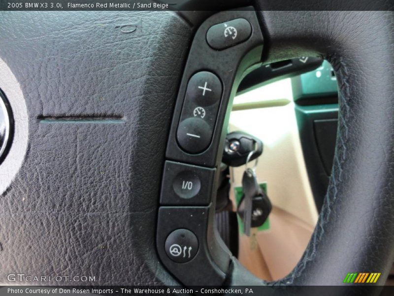 Flamenco Red Metallic / Sand Beige 2005 BMW X3 3.0i