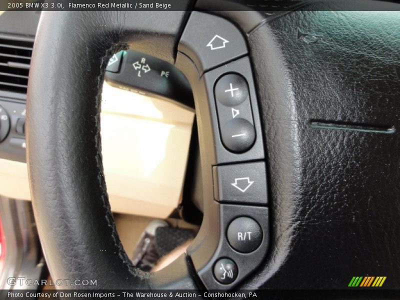 Flamenco Red Metallic / Sand Beige 2005 BMW X3 3.0i