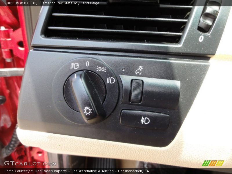 Flamenco Red Metallic / Sand Beige 2005 BMW X3 3.0i
