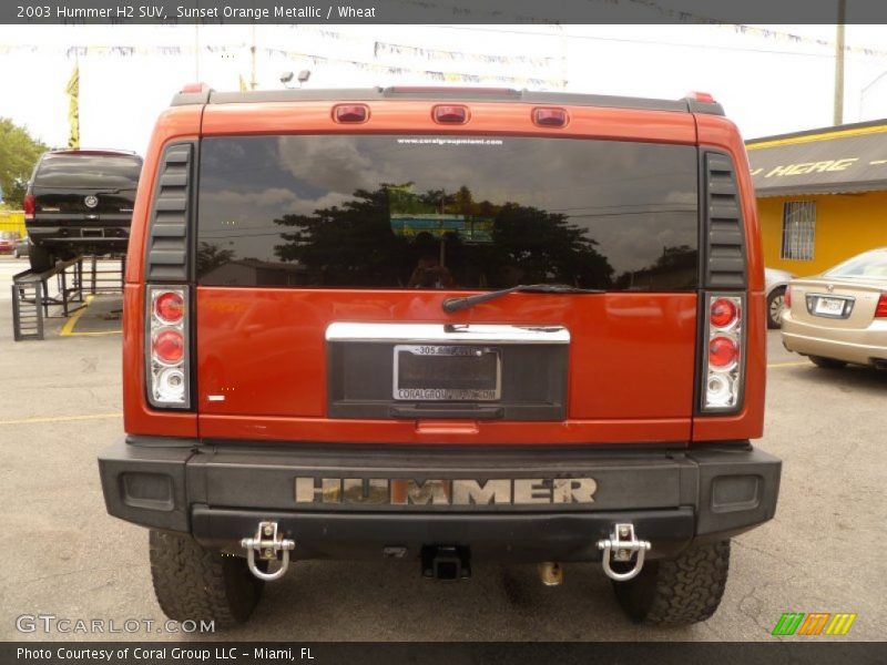Sunset Orange Metallic / Wheat 2003 Hummer H2 SUV