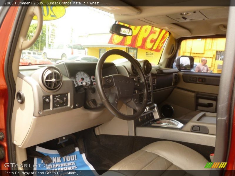 Sunset Orange Metallic / Wheat 2003 Hummer H2 SUV