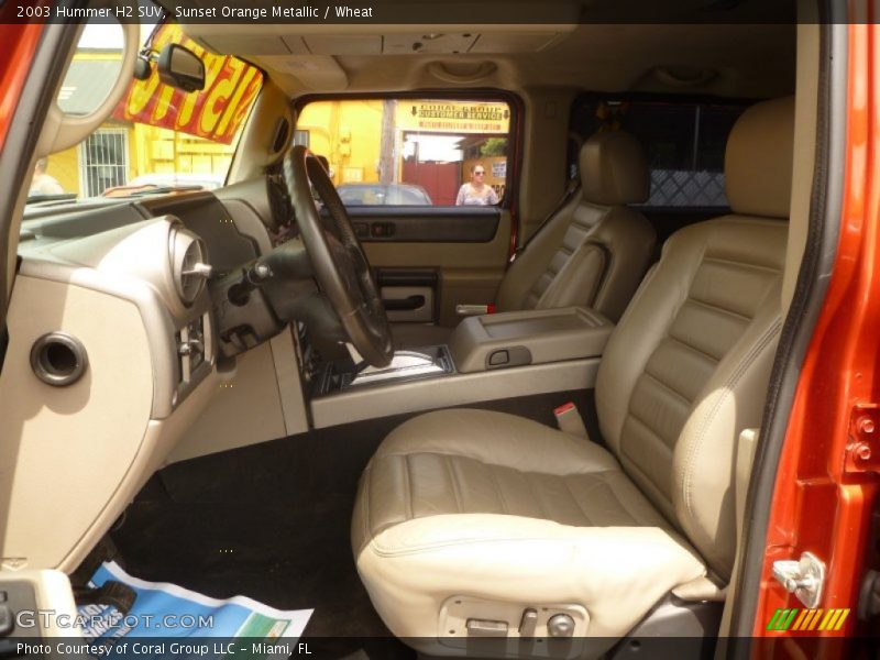 Sunset Orange Metallic / Wheat 2003 Hummer H2 SUV