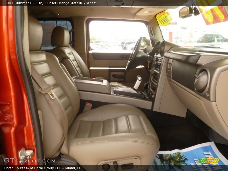 Sunset Orange Metallic / Wheat 2003 Hummer H2 SUV