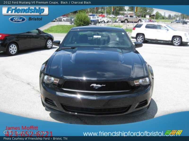 Black / Charcoal Black 2012 Ford Mustang V6 Premium Coupe