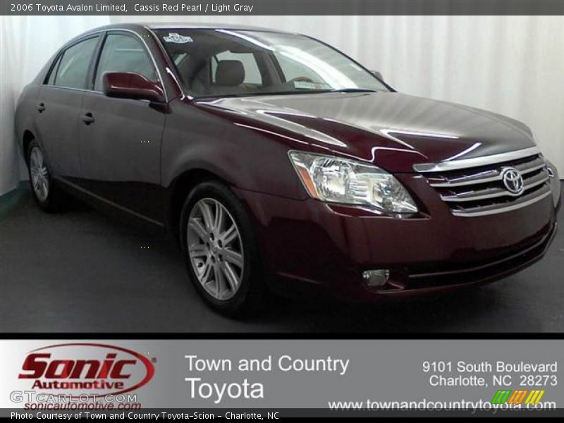 Cassis Red Pearl / Light Gray 2006 Toyota Avalon Limited