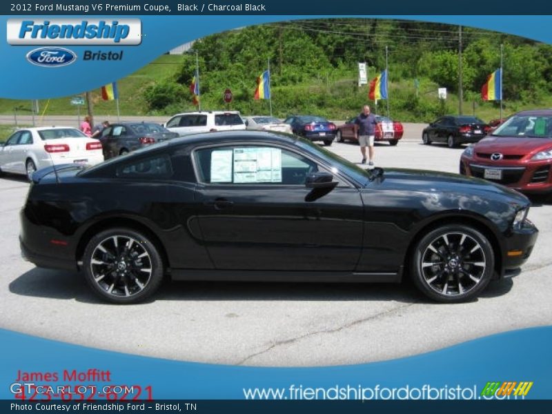 Black / Charcoal Black 2012 Ford Mustang V6 Premium Coupe