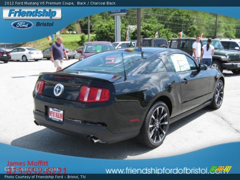 Black / Charcoal Black 2012 Ford Mustang V6 Premium Coupe