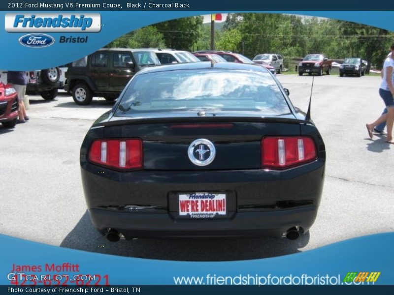 Black / Charcoal Black 2012 Ford Mustang V6 Premium Coupe
