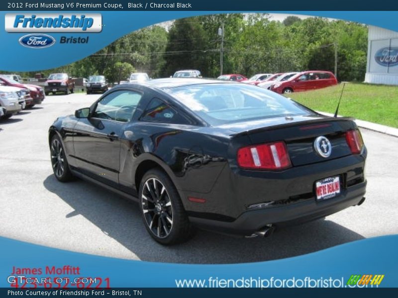 Black / Charcoal Black 2012 Ford Mustang V6 Premium Coupe