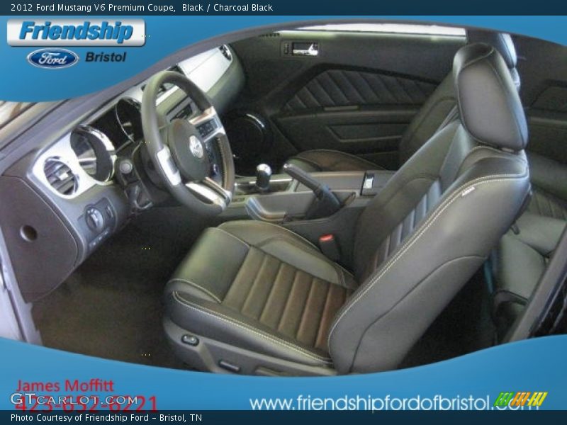 Black / Charcoal Black 2012 Ford Mustang V6 Premium Coupe