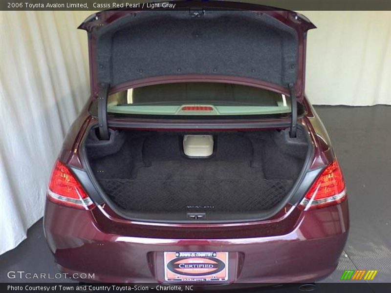Cassis Red Pearl / Light Gray 2006 Toyota Avalon Limited