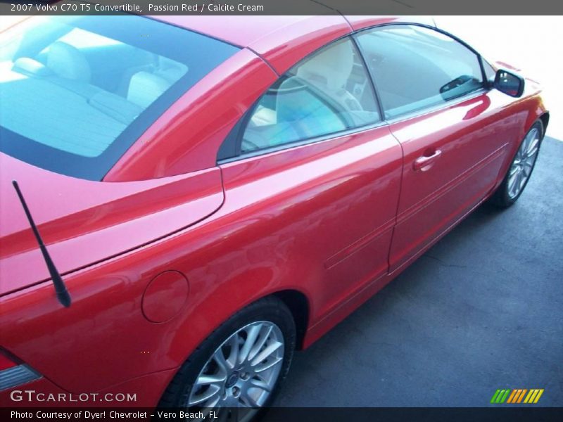 Passion Red / Calcite Cream 2007 Volvo C70 T5 Convertible