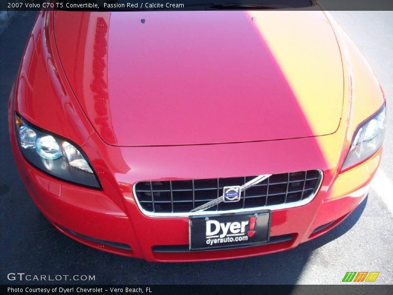 Passion Red / Calcite Cream 2007 Volvo C70 T5 Convertible